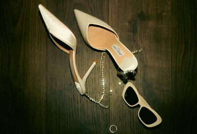 Bridal Shoes and sunglasses