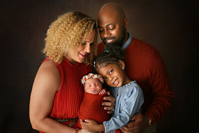 family portrait newborn photography studio 