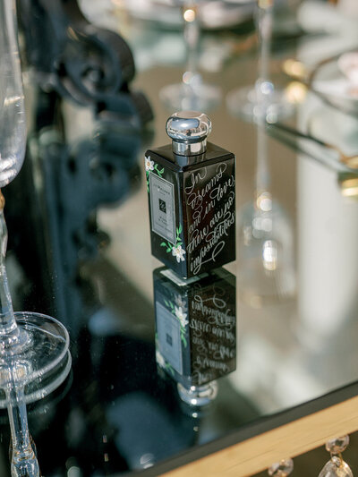 Hand engraved Jo Malone perfume