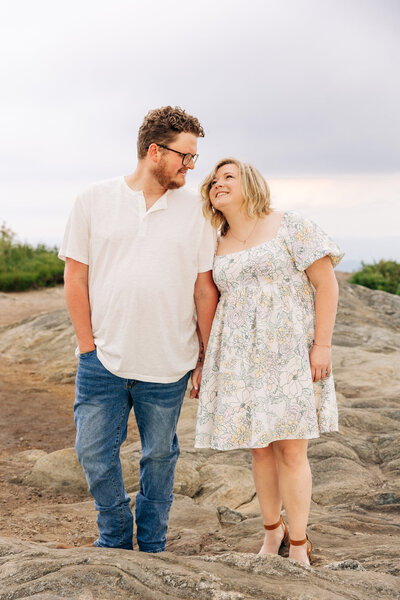 Couples session at Black Balsam Knob with Asheville, NC Family Photographer Rachel Marie Photography