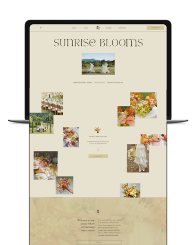 Custom web design for Hawaii wellness center on laptop screen