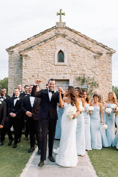 Houston Oaks Wedding Party in the South
