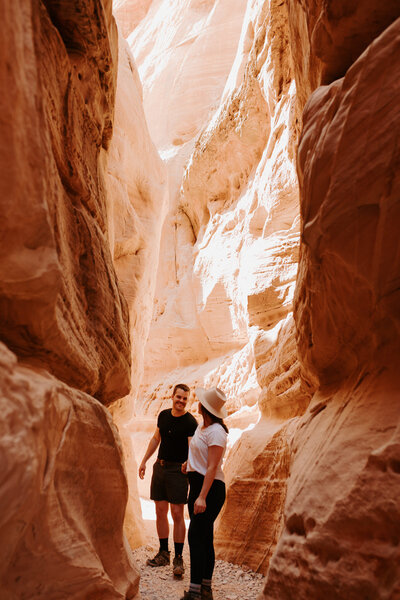 adventuring into the slot canyons of nevada
