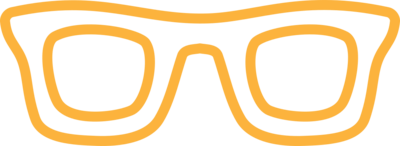 Gold Glasses Icon