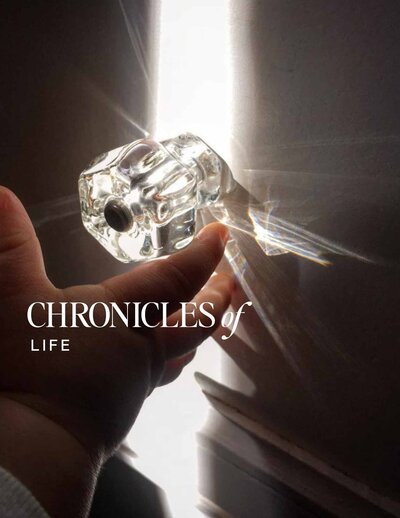 Chronicles of Life - child about to grab a crystal drawer knob