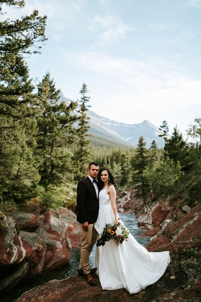 Michaela and Jay's picturesque elopement in Red Rock Canyon featured on the Brontë Bride Blog.