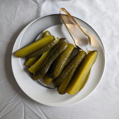 Kosher certified commercial pickled vegetables