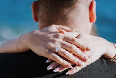 Terranea Resort Wedding ring Palos Verdes by Breana Isey Photography