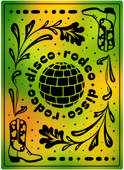 Disco rodeo playing card to reveal 2020 lineups