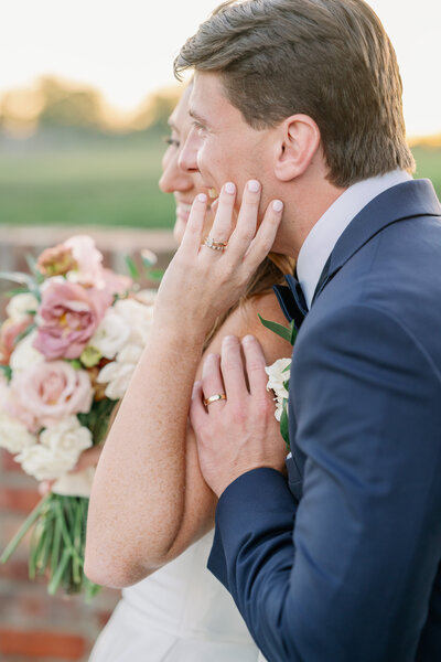 Romantic tented wedding reception with floral details at Hamilton Farm Golf Club, a luxury venue in New Jersey