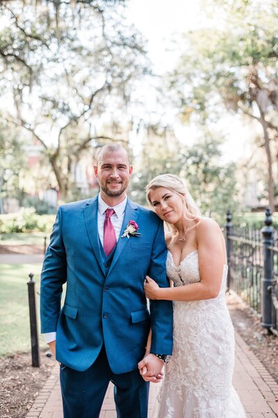 Nicole + Michael's elopement at Forsyth Park - The Savannah Elopement Package, Flowers by Ivory and Beau