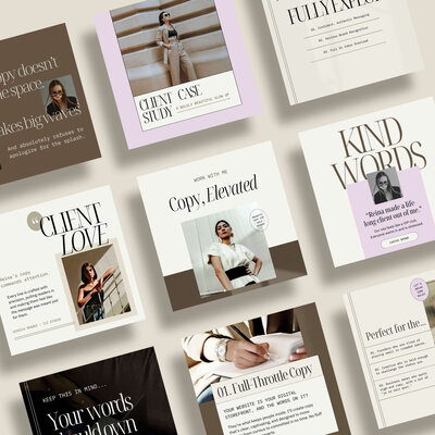 reina social media templates for copywriters