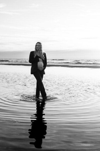 Zwangerschapsshoot op het strand van Katwijk