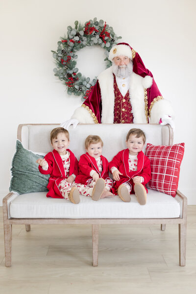 Photos with Santa by Northern Virginia Newborn Photographer