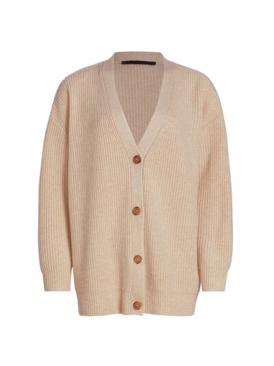 Jenni Kayne Cashmere Cocoon Cardigan in Oat Color