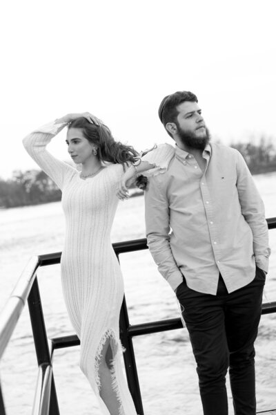 Luxury Montreal engagement session and proposal session | editorial bride and groom photos