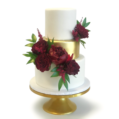 Whippt Kitchen - Wedding Cake gold and burgundy 2