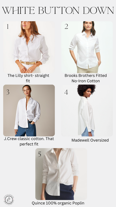 The everyday essential white button down.