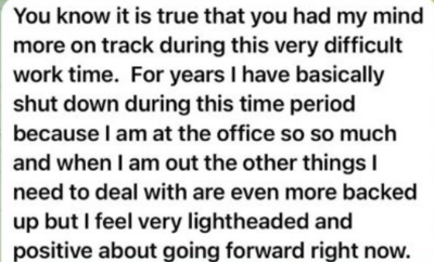 Testimonial emphasizing therapy-level breakthroughs and emotional healing from working with Emily Michele.