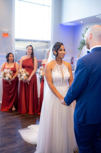 Timeless soft glam makeup photographed in natural light