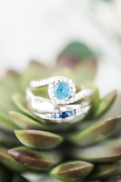 Purple and white orchids in bridal bouquets