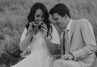Bride & Groom love film photography and incorporated that in their elopement wedding
