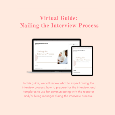 Website of Virtual Guide Nailing the Interview Process