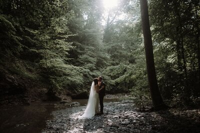 The_Brook_Kiss_Forest_Woods_Wedding_TheBrook