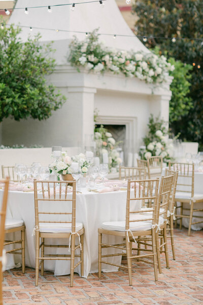 luxury reception design at a luxury wedding in New Orleans