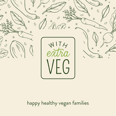 modern logo design for vegan blog