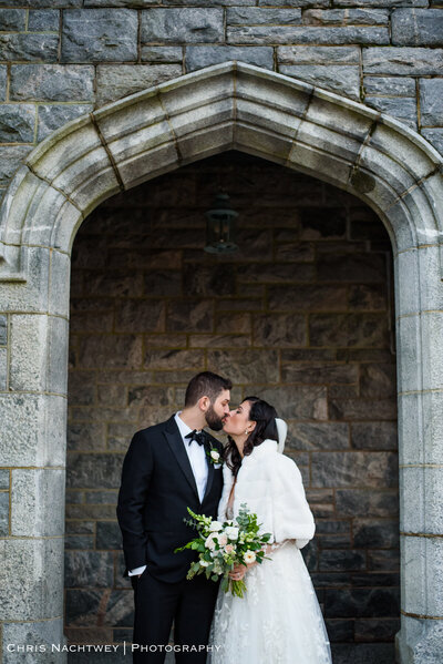 Branford House wedding in Connecticut at winter