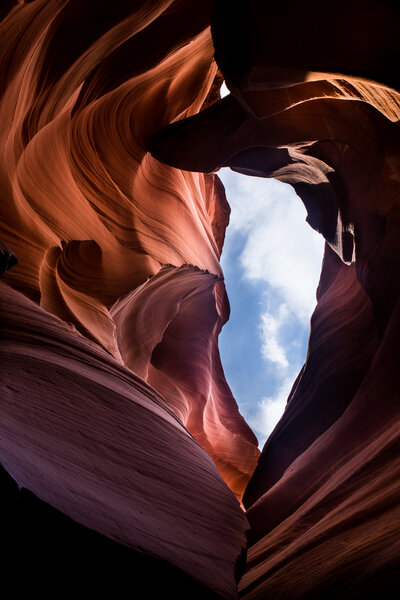 Antelope Canyon, slot canyon in Arizona, photographed by adventure traveler Julie Crawford.