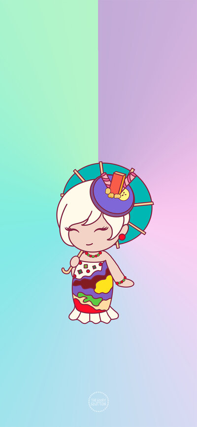 The Goody Glutton L Cute Kawaii Food Art And Stickers