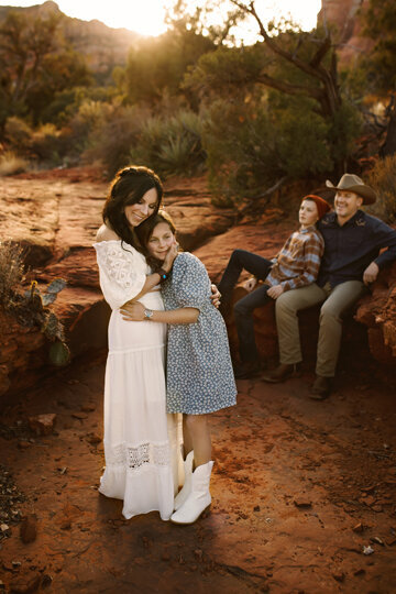 My family in the red rocks of Sedona.