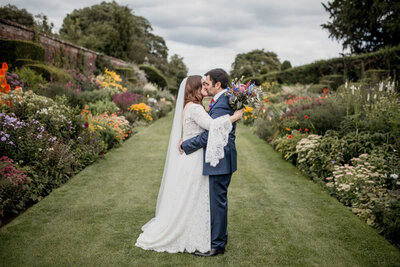 bride and groom at Cheshire wedding venue