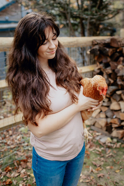 Sadie and a Chicken | Sadie Elizabeth