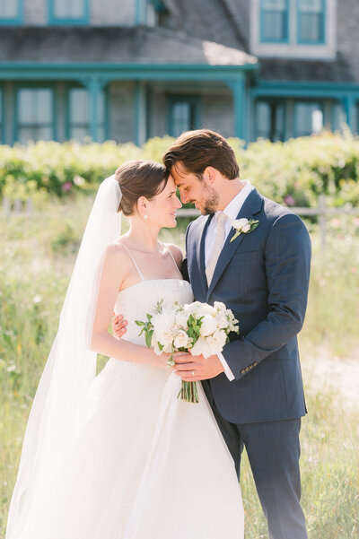 Kealin and Ted exiting the church after their Nantucket Wedding ceremony