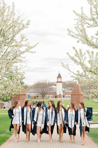 College group graduation photos