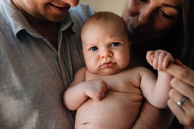 baby eye contact lifestyle newborn photography melbourne And So I Don't Forget Photography