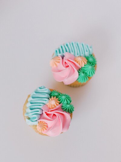 Customized cupcakes_Rosettes and ruffles