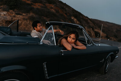 couple at coastal Malibu elopement - Colby and Valerie Photography