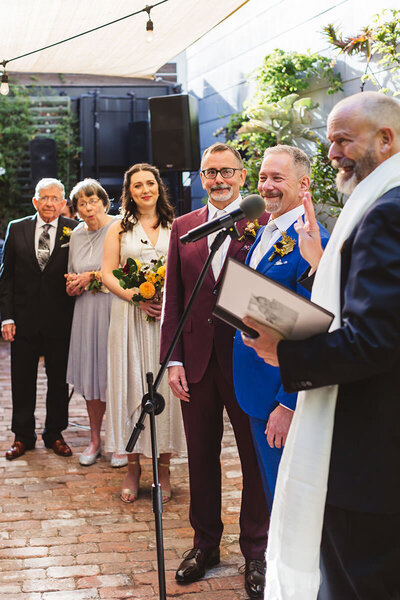 LGBTQ+ wedding at Stable Cafe