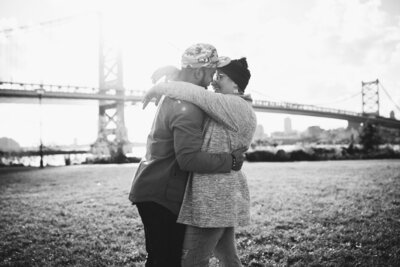 A portrait of Philadelphia wedding photographer Kristen and Joe Catoe.