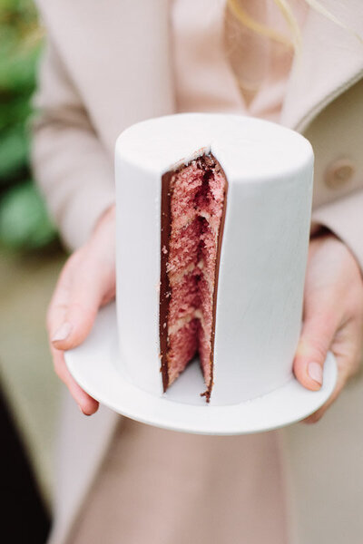 Strawberry and Pink champagne  luxury wedding cake