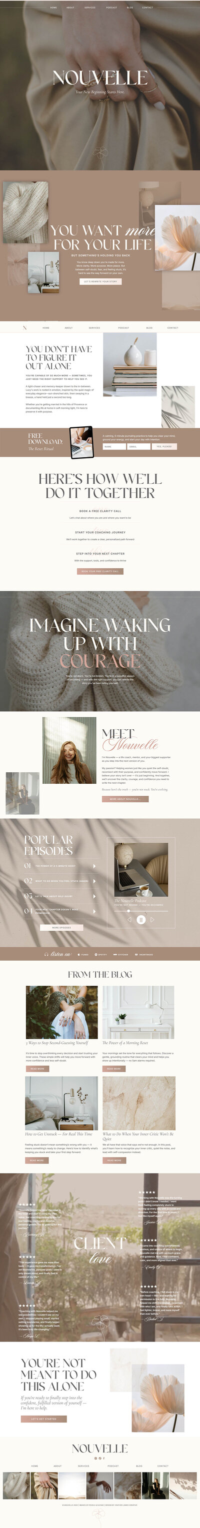 Showit Templates |  Heather Jones Creative | Simone