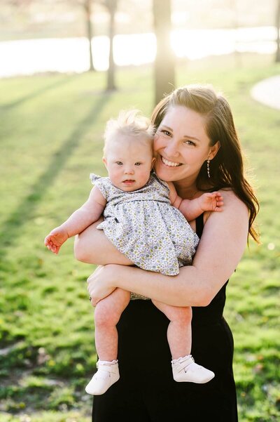 business systems consultant Caitlyn Gray with family at the beach