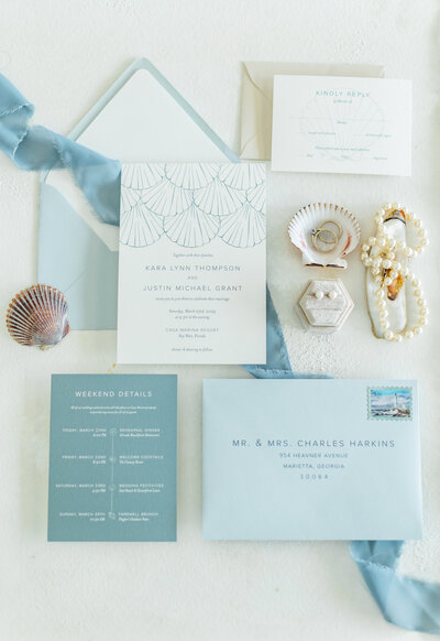 great marsh estate wedding invitation designs by liz theal