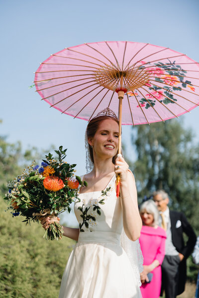 Bridal portrait at West Sussex wedding