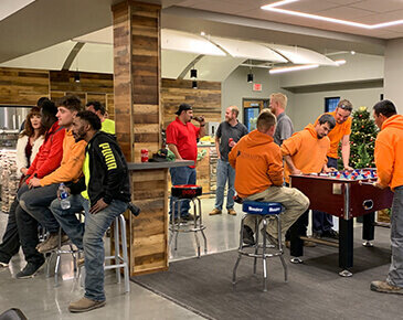 A group of landscaping employees 