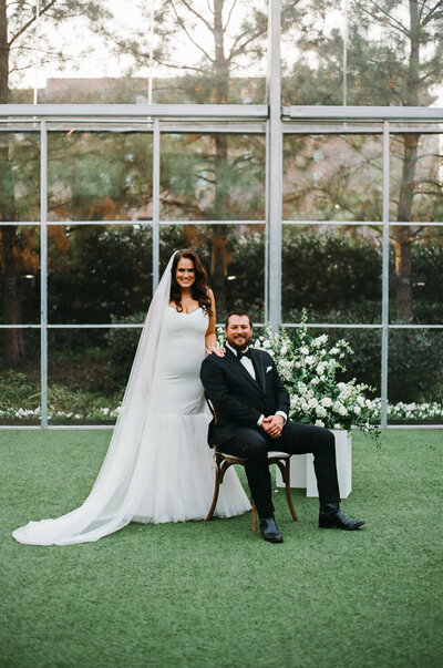 editorial photo of a bride and groom captured by Texas and Southern California film wedding photographer